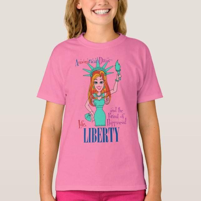 Camiseta Liberty - AmericanDivas (tm) (Anverso)