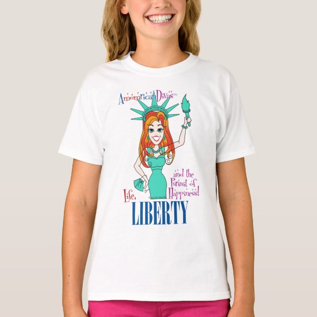 Camiseta Liberty - AmericanDivas (tm) (Anverso)
