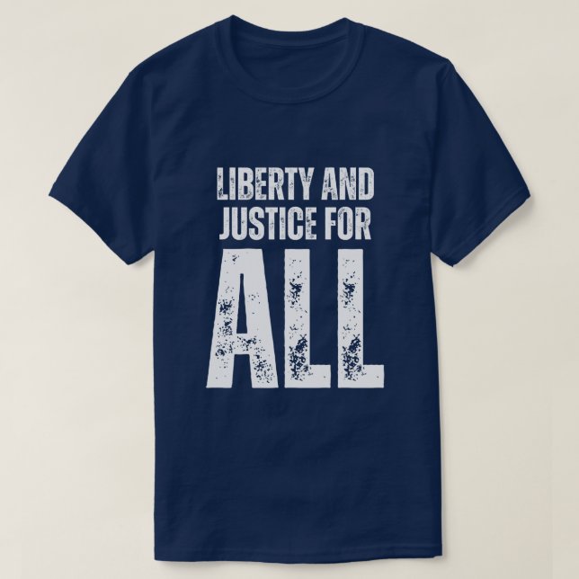 Camiseta Liberty and Justice For All Protest (Diseño del anverso)