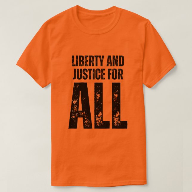 Camiseta Liberty and Justice For All Protest (Diseño del anverso)