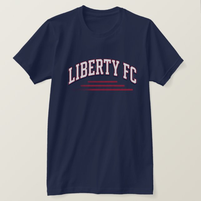 Camiseta Liberty FC Navy Star Tee Premium de fútbo (Anverso del diseño)