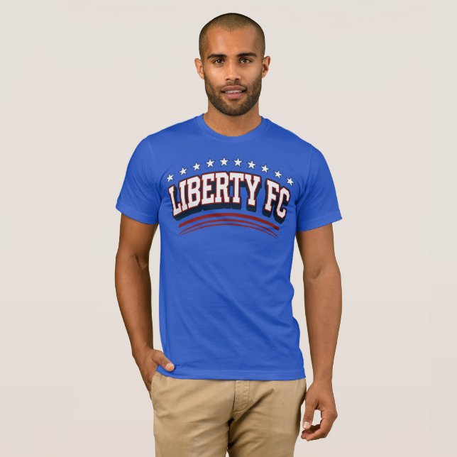 Camiseta Liberty FC Navy Star Tee Premium de fútbo (Anverso completo)
