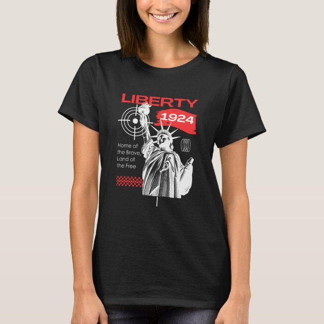 Camiseta Liberty Home Of Brave (Anverso)