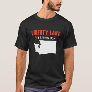 Camiseta Liberty Lake Washington USA State America Viaje W