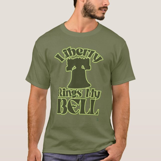 Camiseta Liberty Rings My Bell Fun Tourist Art (Anverso)
