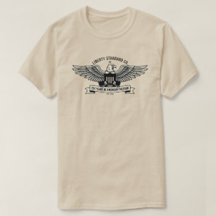 Camiseta Liberty Standard Co Águila Americana Patriota Vint