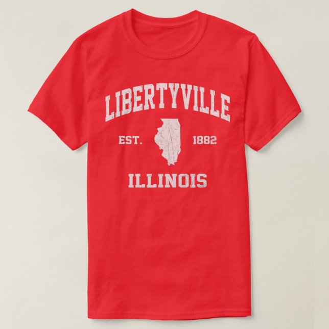 Camiseta Libertyville Illinois IL vintage state Athletic st (Diseño del anverso)