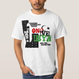 CAMISETA LIBIA VIVA LARGA Y LA REVOLUCIÓN 2014
