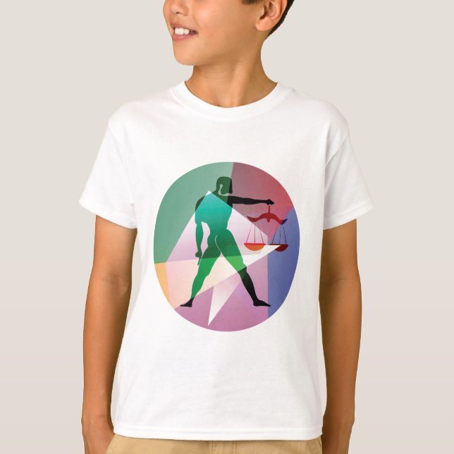 Camiseta libra abstracta (Anverso)