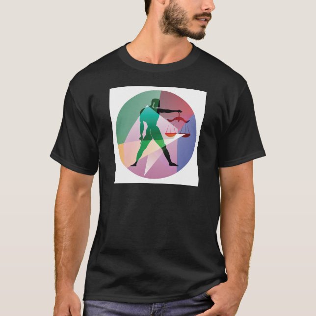 Camiseta libra abstracta (Anverso)