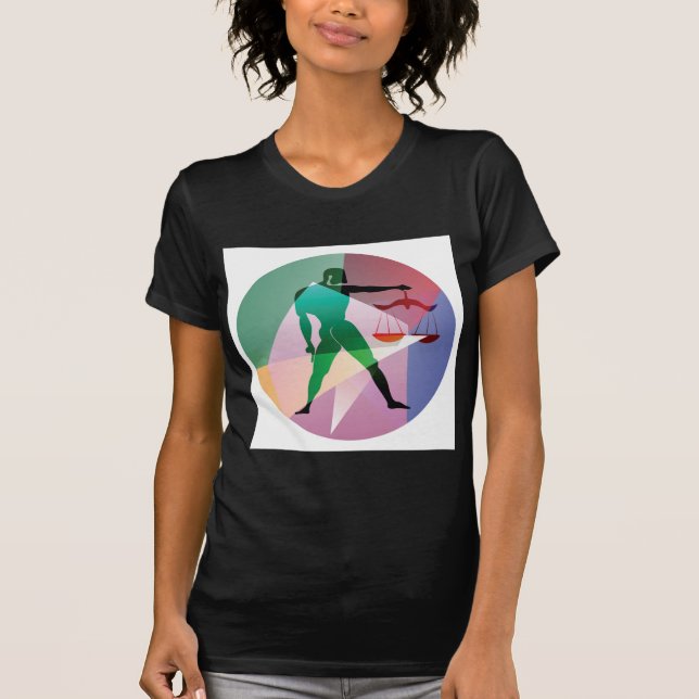 Camiseta libra abstracta (Anverso)