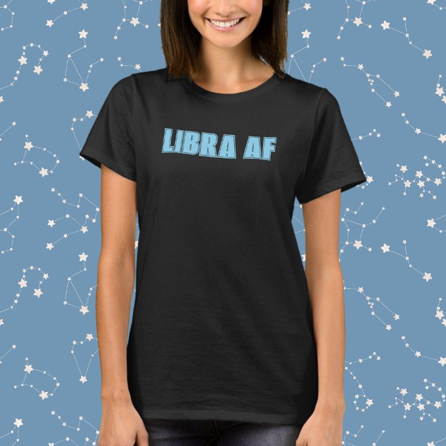 Camiseta Libra AF Negrita Zodiac (Subido por el creador)