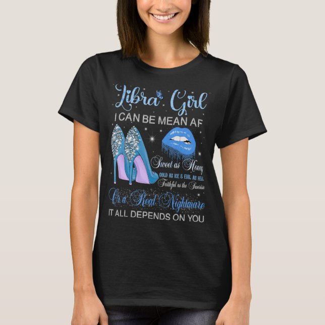 Camiseta Libra Chica Cumpleaños Tos Altos Lips Butte (Anverso)
