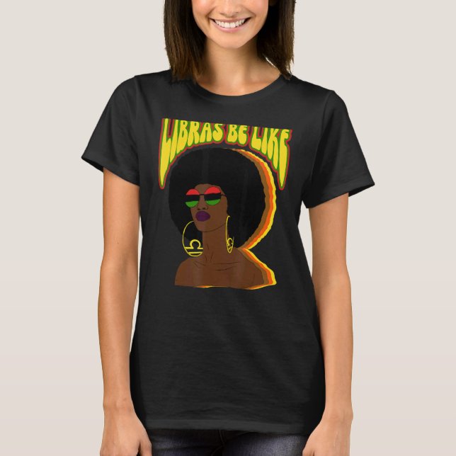 Camiseta LIBRA Cumpleaños Septiembre Octubre LIBRAS SER COM (Anverso)