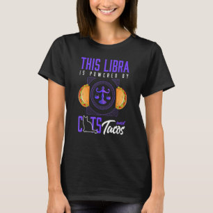 Camiseta Libra  Gato  Taco  Horóscopo Signo del Zodiaco