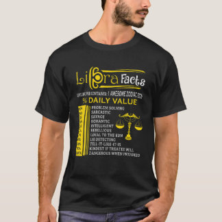 Camiseta Libra Hechos De Zodiac Nacido En Septiembre 23 - O
