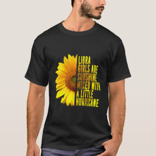 Camiseta Libra Mujer Septiembre Cumpleaños Girasol Q