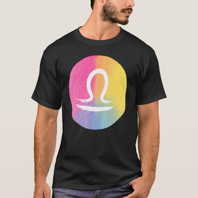 Camiseta Libra Mystic Zodiac Horoscope Astrología Cumpleaño (Anverso)