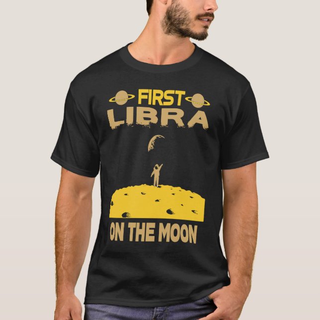 Camiseta Libra On The Moon (Anverso)