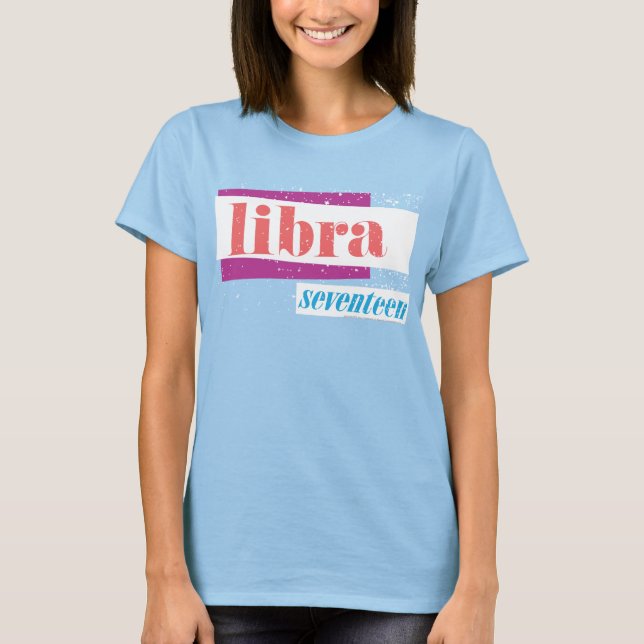 Camiseta Libra Pink (Anverso)