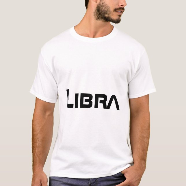 Camiseta LIBRA, Resumen del diseño del Rótulo Zodiaco, (Anverso)