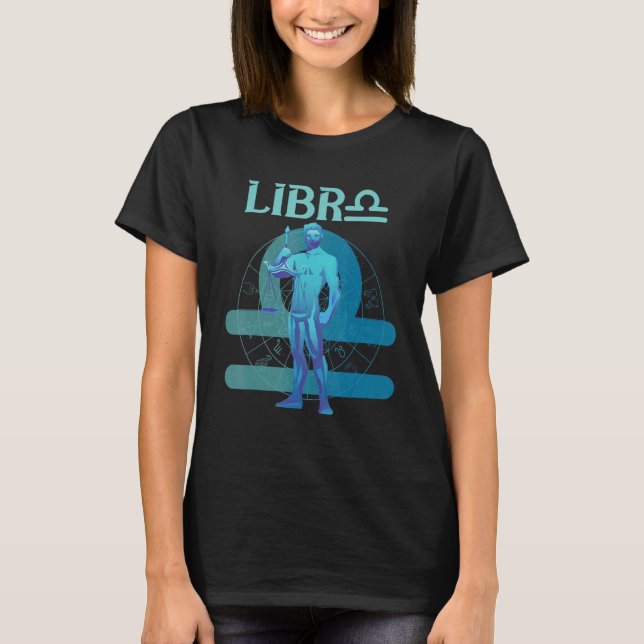 Camiseta Libra Scale Symbol Astrology Constellation Birth S (Anverso)