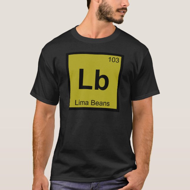 Camiseta Libra - Símbolo de la tabla periódica de la (Anverso)