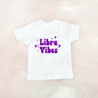 Camiseta Libra Vibes Zodiac Astrology Purple Stars