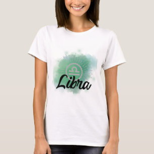 Camiseta Libra Watercolor Splash