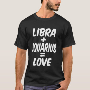 Camiseta Libra Y Aquarius Aman Enero Cumpleaños
