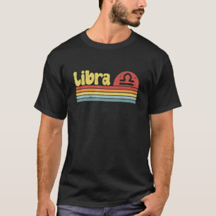 Camiseta Libra Zodiac Rótulo 70 Hippie Estilo 4