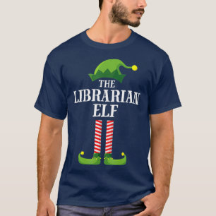 Camiseta Librarian Elf Matching Family Group Christmas