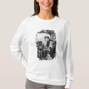 Camiseta Libras de Juan que enseñan a niños en su hogar