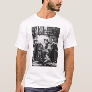 Camiseta Libras de Juan que enseñan a niños en su hogar