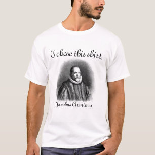 Camiseta Libre albedrío - Jacobo Arminius (tipo negro en