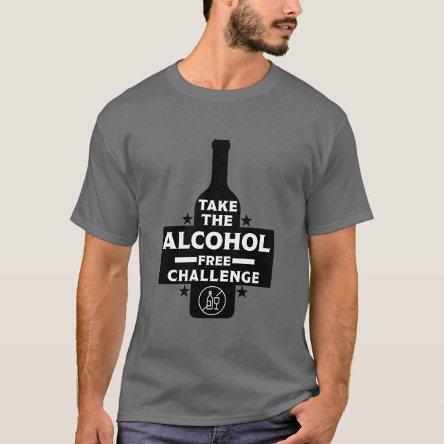 Camiseta Libre De Alcohol Y Sobrio (Anverso)