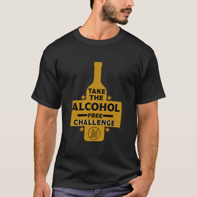 Camiseta Libre De Alcohol Y Sobrio (Anverso)