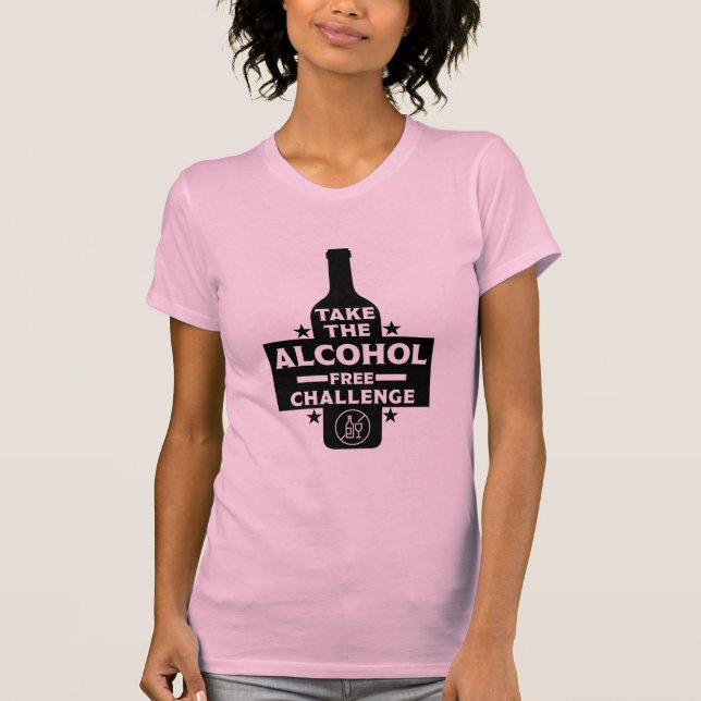 Camiseta Libre De Alcohol Y Sobrio (Anverso)