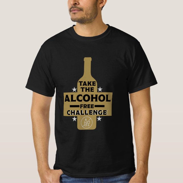 Camiseta Libre De Alcohol Y Sobrio (Anverso)
