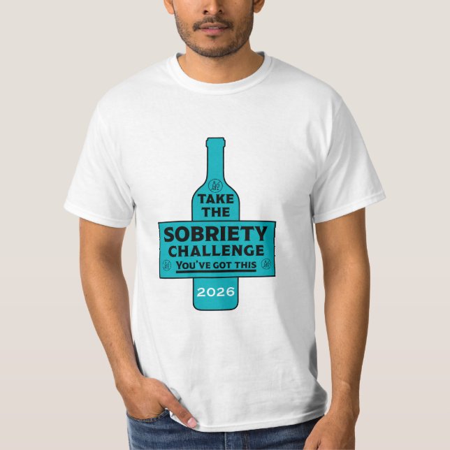 Camiseta Libre de Alcohol y Sobrio (Anverso)