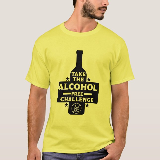 Camiseta Libre De Alcohol Y Sobrio (Anverso)