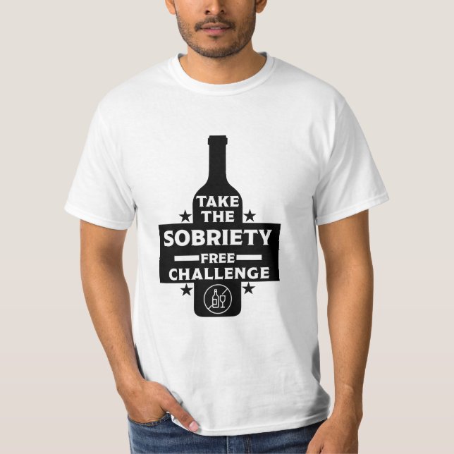 Camiseta Libre De Alcohol Y Sobrio (Anverso)