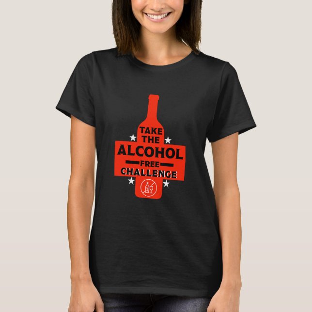 Camiseta Libre De Alcohol Y Sobrio (Anverso)