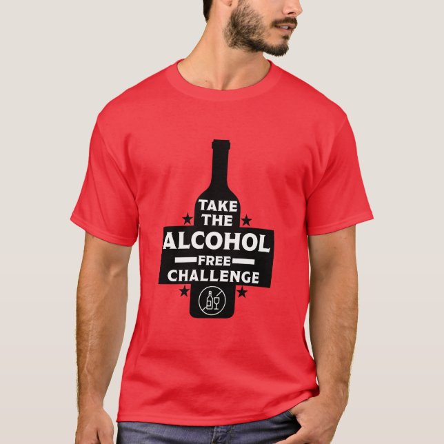 Camiseta Libre De Alcohol Y Sobrio (Anverso)