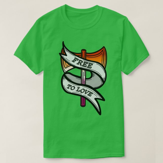 Camiseta Libre de amar (Diseño del anverso)