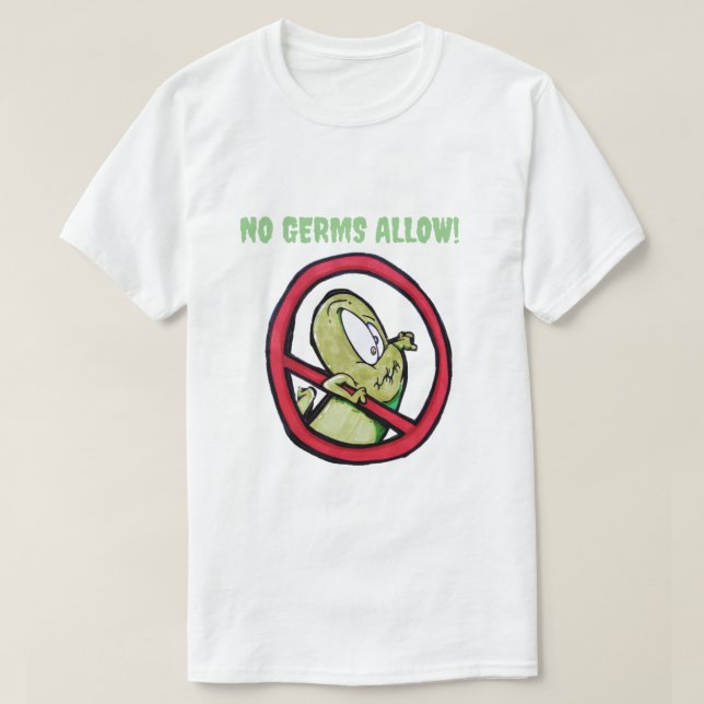 CAMISETA LIBRE DE GERMS (Diseño del anverso)