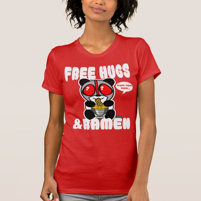 CAMISETA LIBRE DE LOS ABRAZOS Y DE LOS RAMEN (Anverso)
