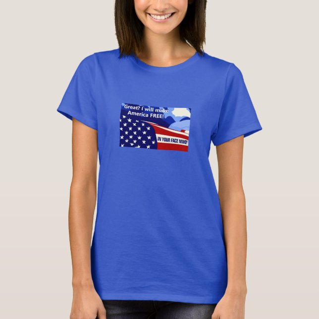 Camiseta libre de nuevo (oscura) (Anverso)