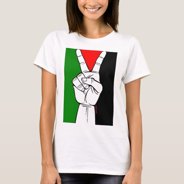 Camiseta libre de Palestina (para las mujeres) (Anverso)