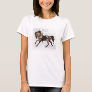 Camiseta libre del caballo del carrusel de la